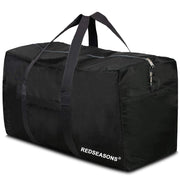 96L Foldable Travel Duffle Bag – Black