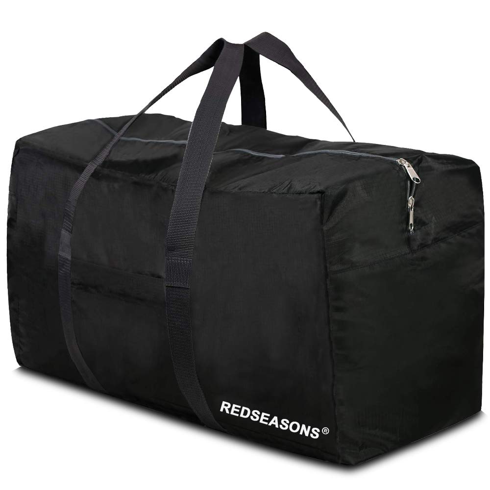 96L Foldable Travel Duffle Bag – Black