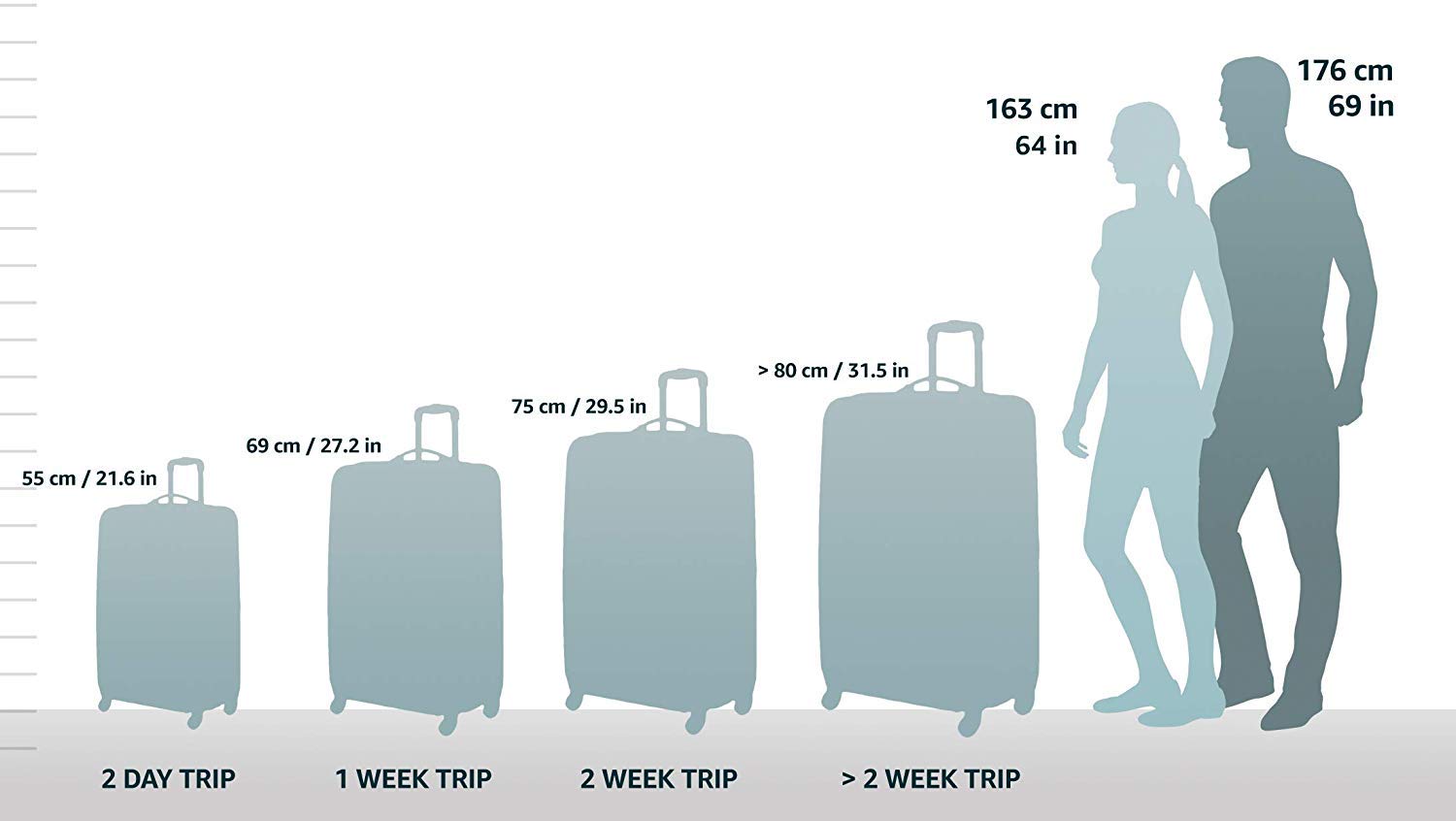 20" Expandable Hardside Carry-On Luggage – Charcoal