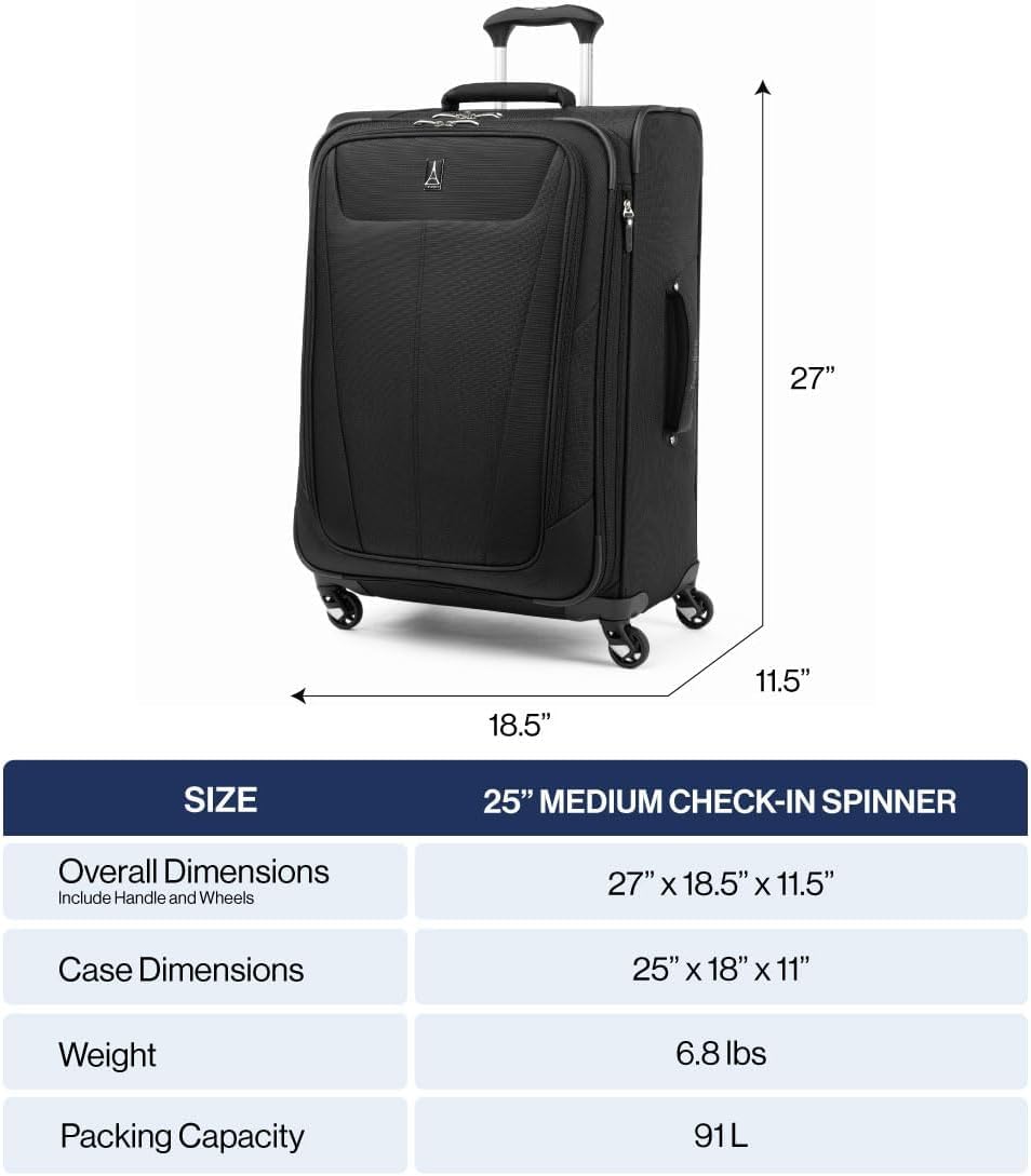 25" Expandable Softside Luggage – Ensign Blue