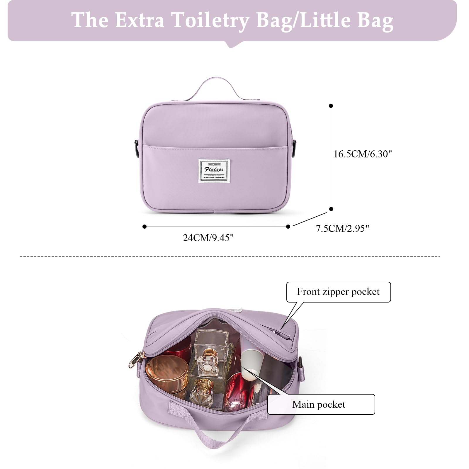 Weekender Travel Duffle Bag with Shoe Compartment