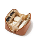 Large Cosmetic Travel Bag – Brown