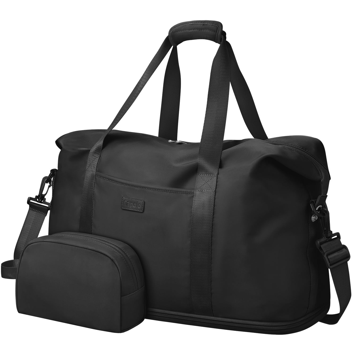 Expandable Waterproof Travel Duffle Bag – Black