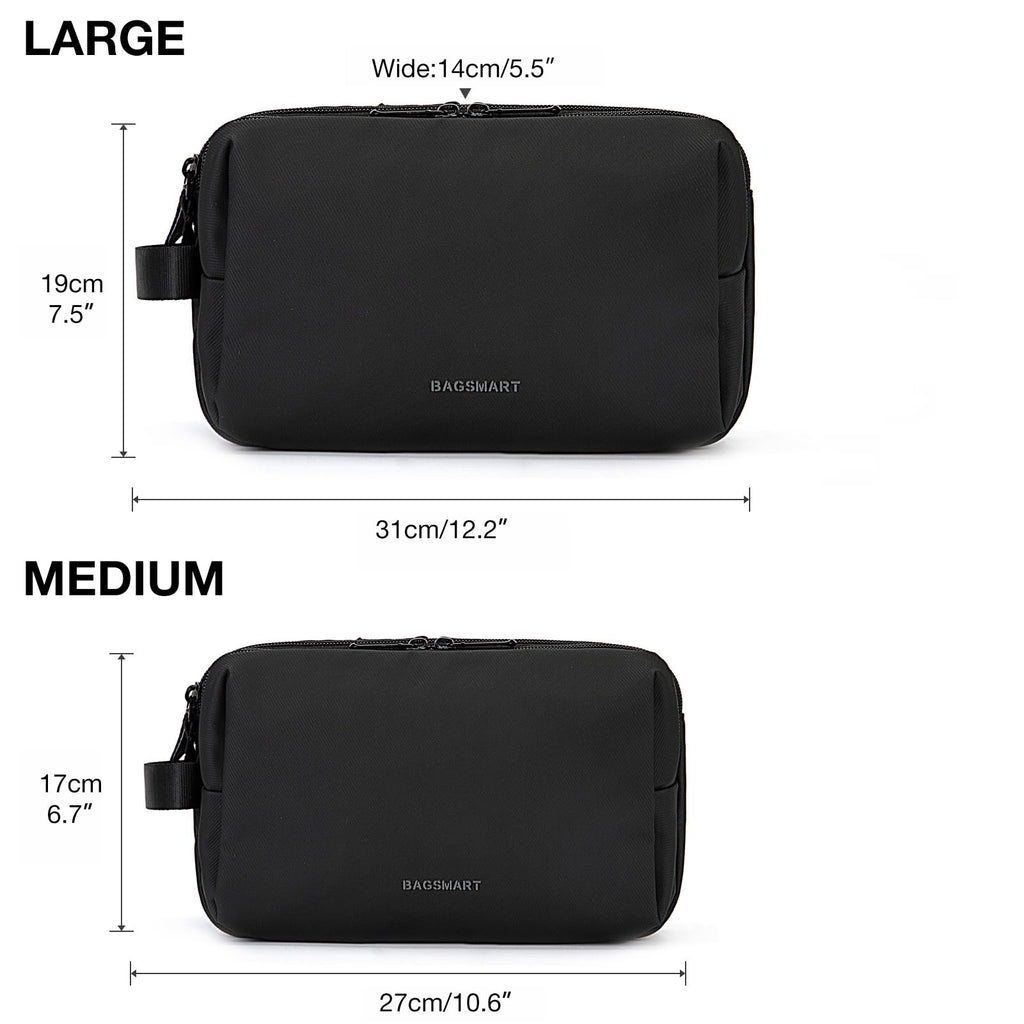 Water-Resistant Toiletry Organizer – Black
