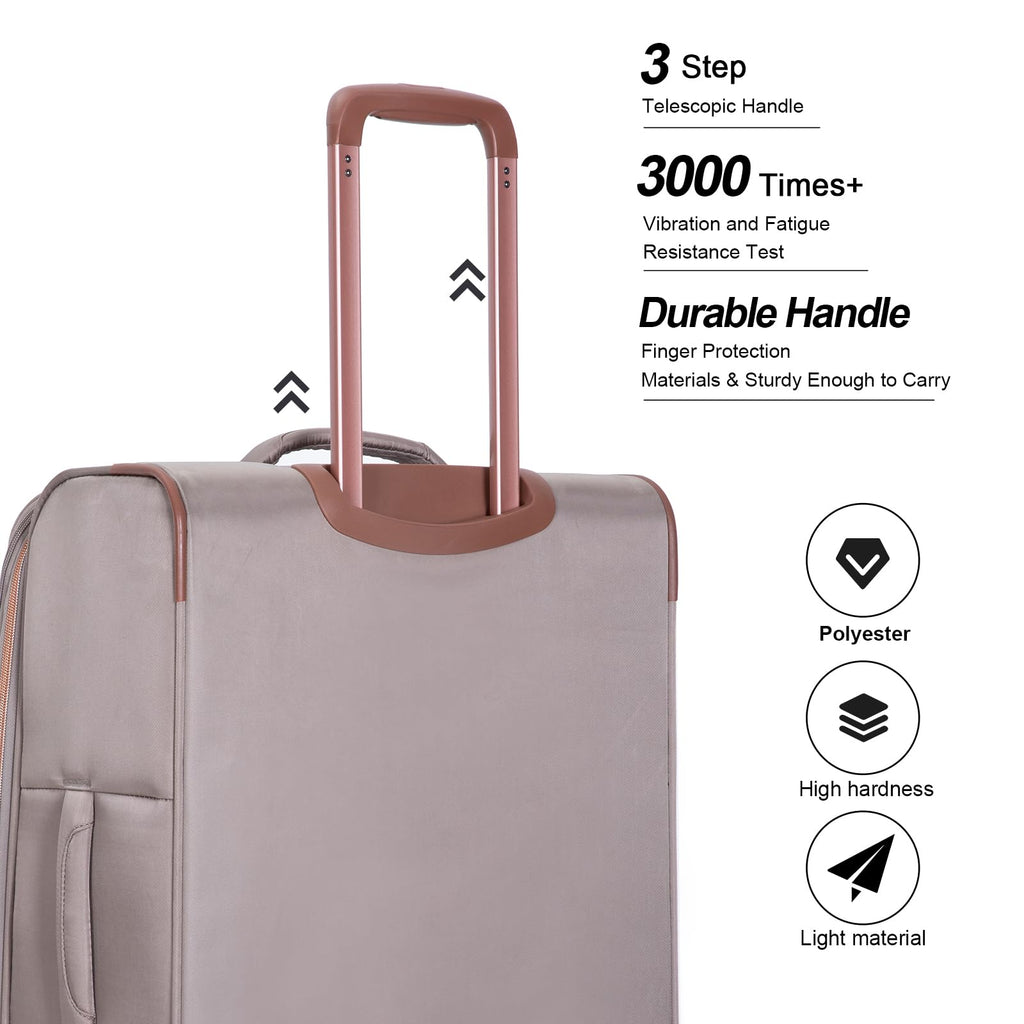 4-Piece Expandable Softside Luggage Set