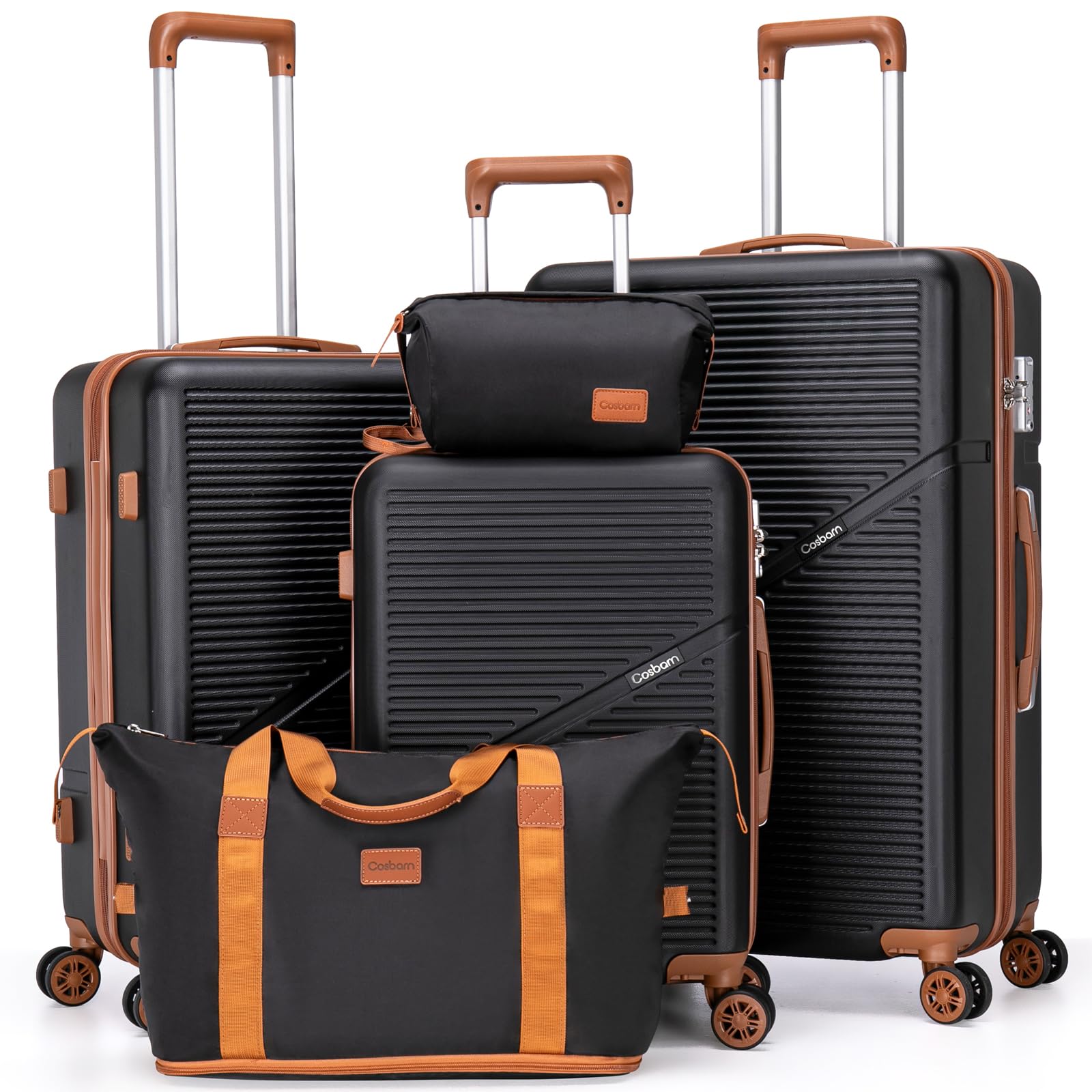 5-Piece Hardside Luggage Set with TSA Lock