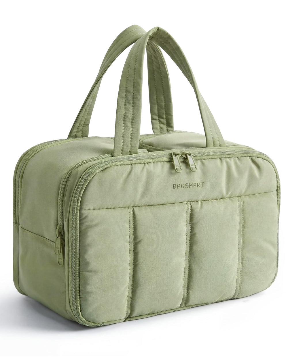 Large Puffy Travel Toiletry Bag – Green