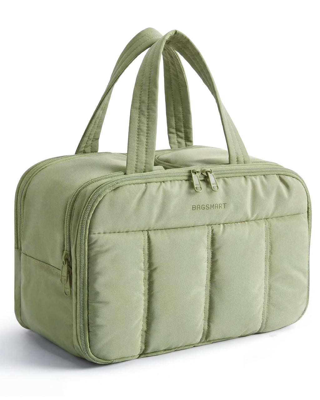 Large Puffy Travel Toiletry Bag – Green