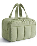 Large Puffy Travel Toiletry Bag – Green