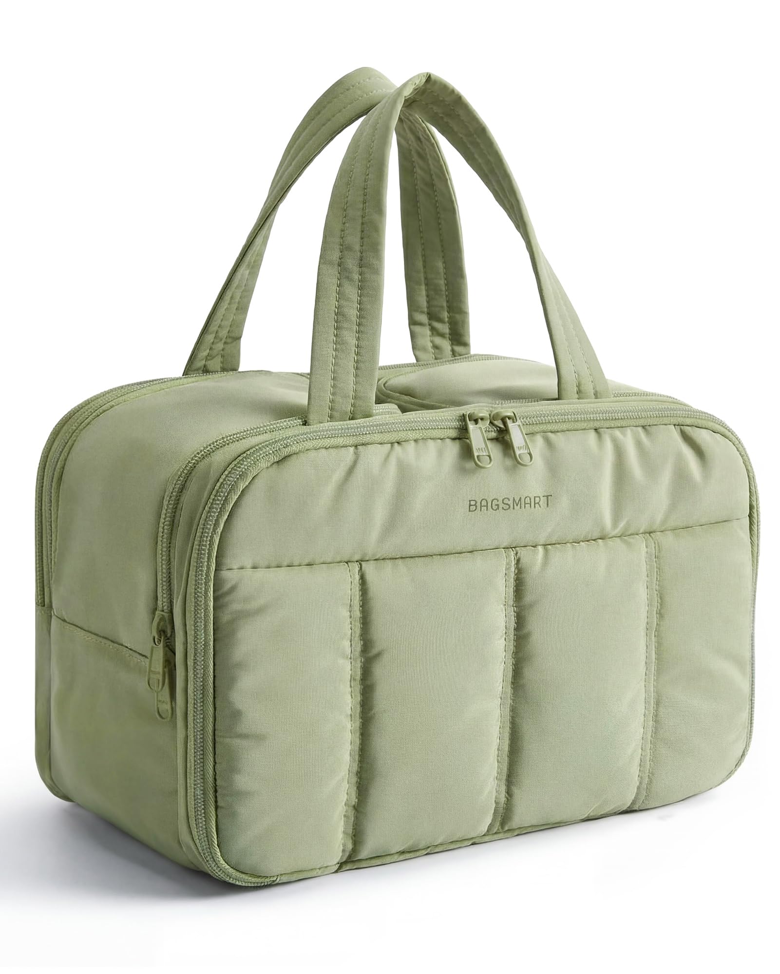 Large Puffy Travel Toiletry Bag – Green