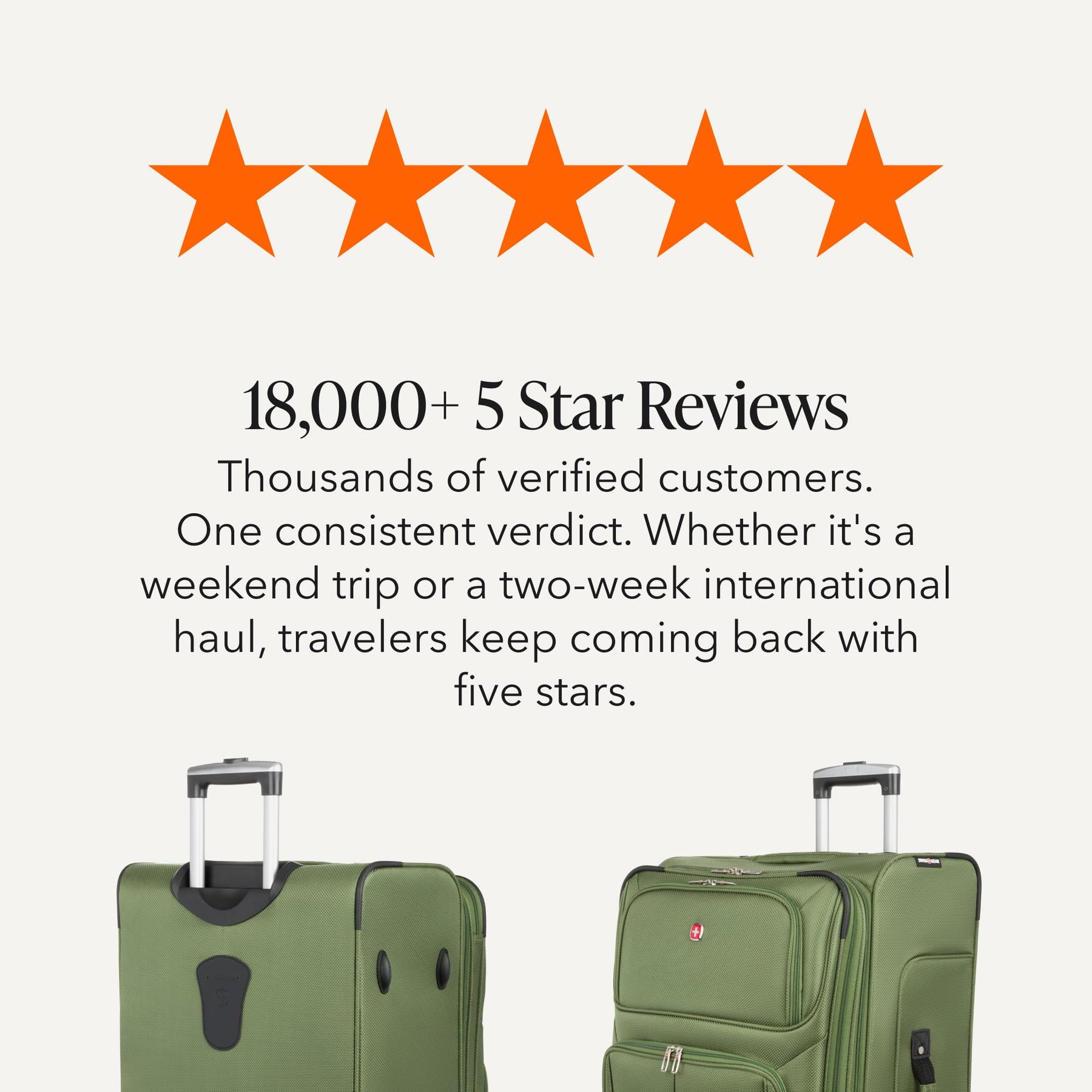 Large Expandable Softside Luggage – Evergreen
