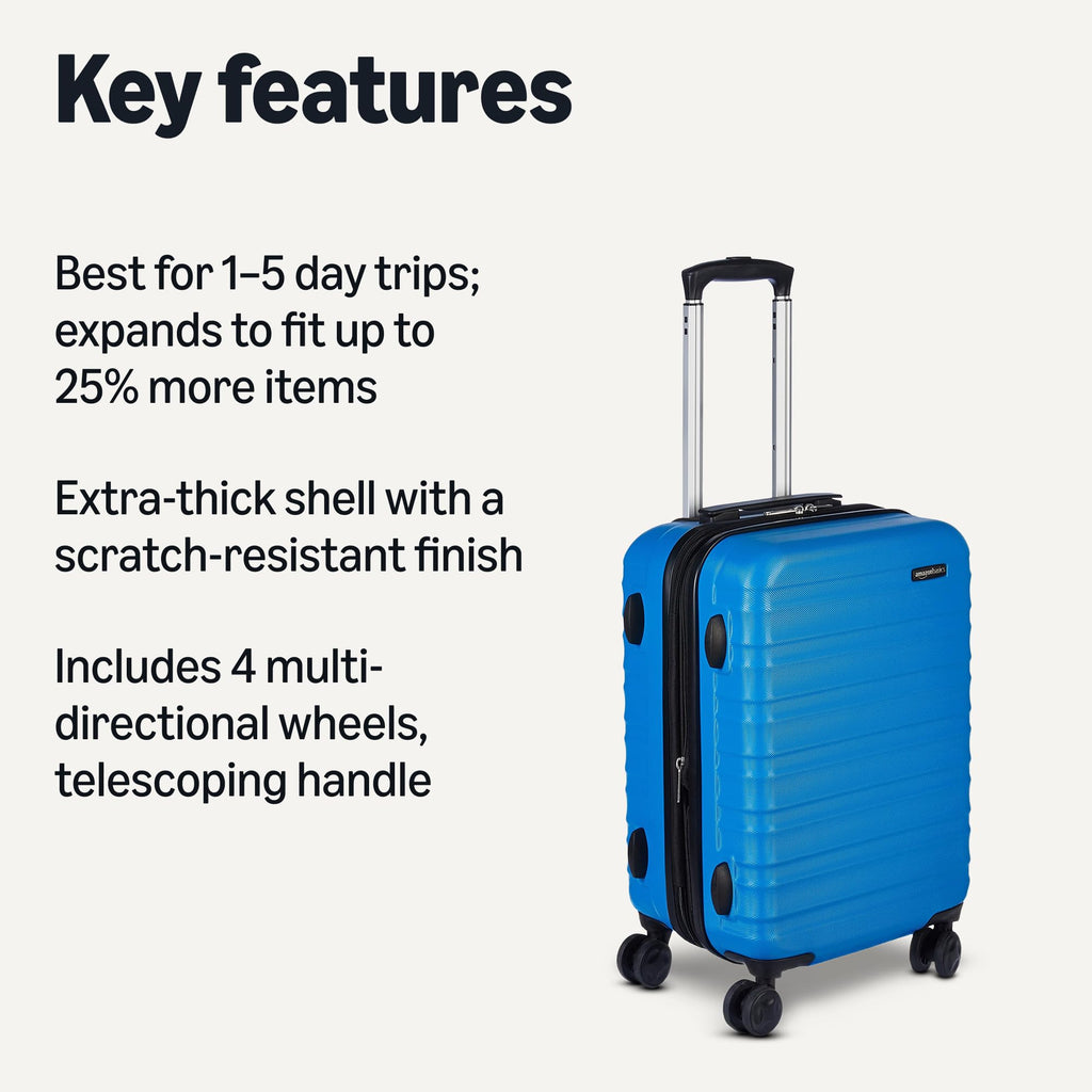 21" Expandable Carry-On Luggage – Light Blue