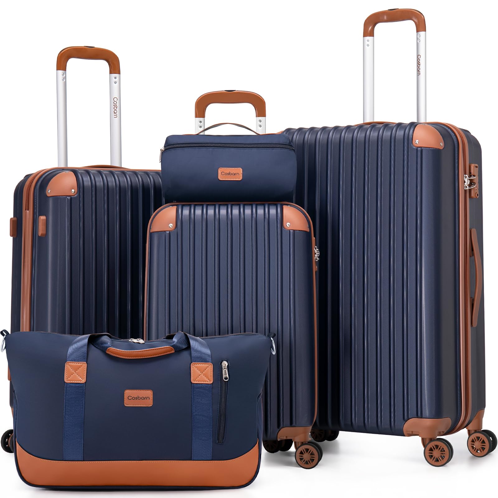 5-Piece Hardside Luggage Set with TSA Lock