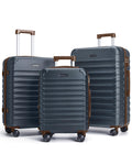 LIGHT FLIGHT Luggage Sets, 3 Piece Durable Suitcase Set with Spinner Wheels, 3 Pcs Hard Shell Lightweight Luggage with TSA Lock, Large Checked Travel Suitcases, 20/24/28 Inch, Royal Blue