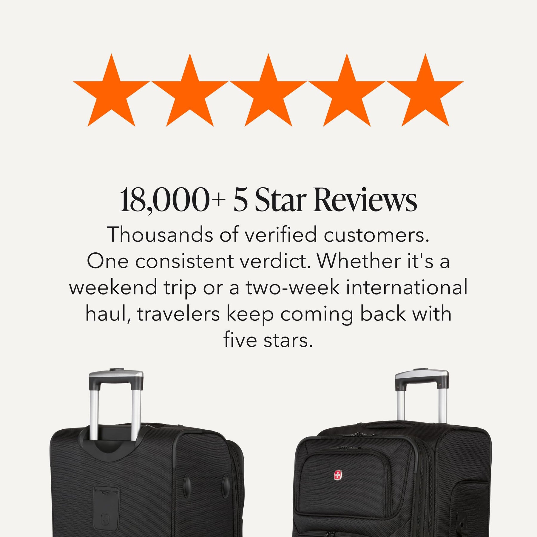 Large Expandable Softside Luggage – Black