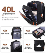 3-Piece Carry-On Luggage Set – Black
