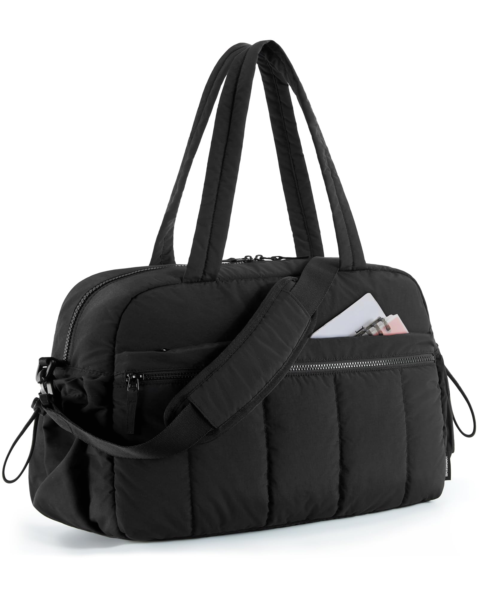 Water-Resistant Travel Duffle Bag – Black