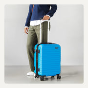 21" Expandable Carry-On Luggage – Light Blue