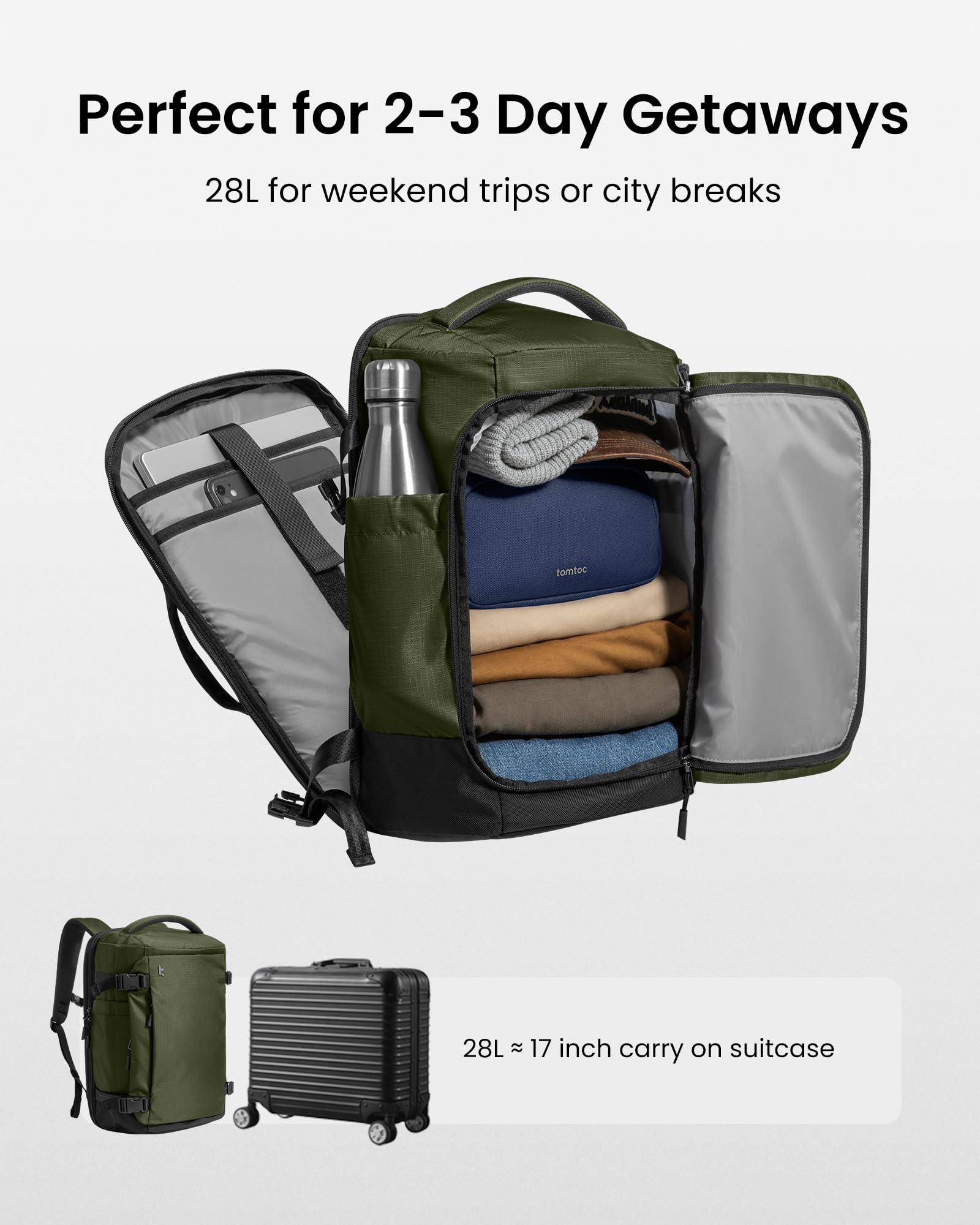 28L TSA-Friendly Travel Backpack