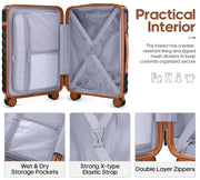 3-Piece Carry-On Luggage Set – Black