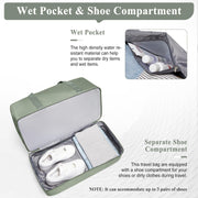Travel Duffle Bag with Shoe Compartment