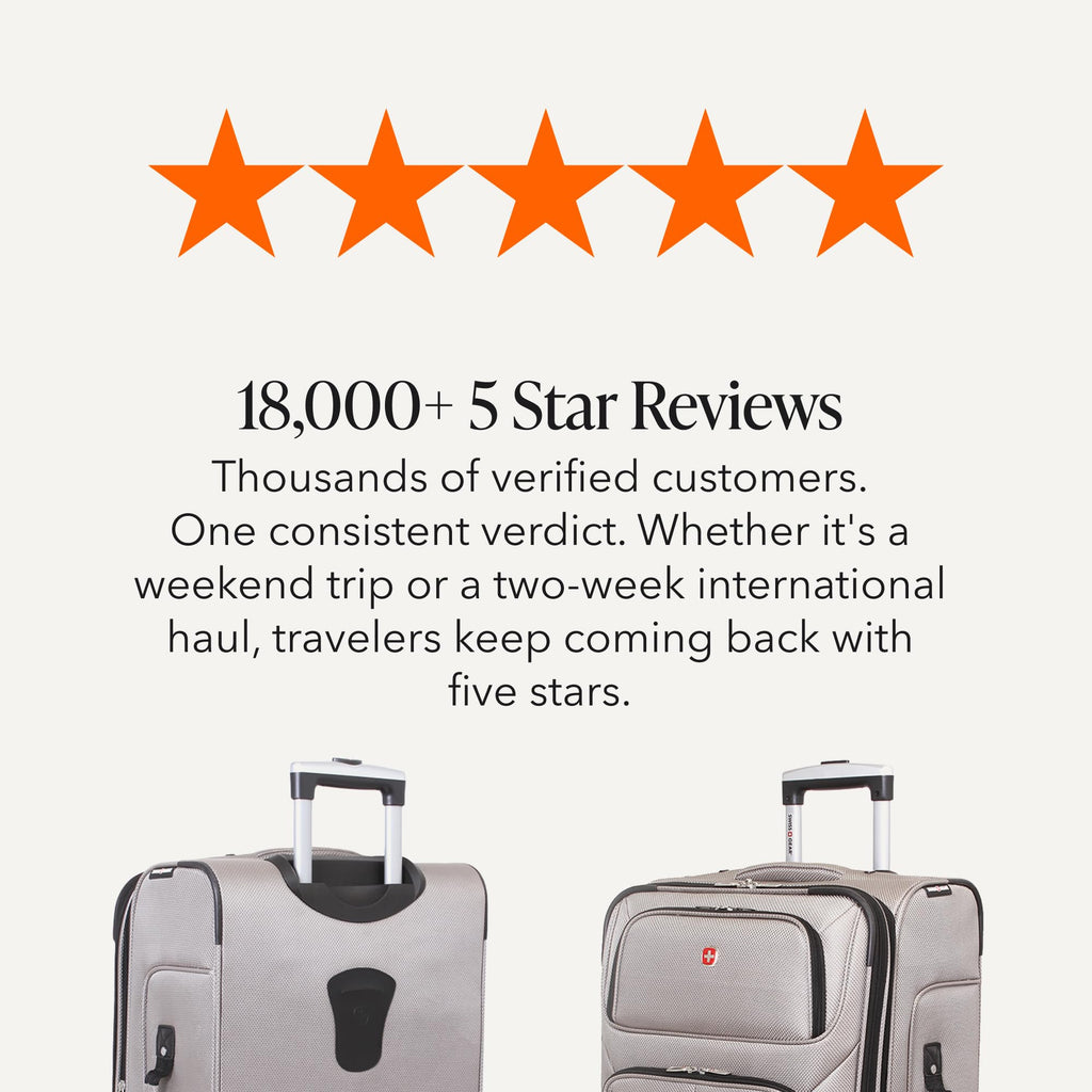 Medium Expandable Softside Luggage – Pewter