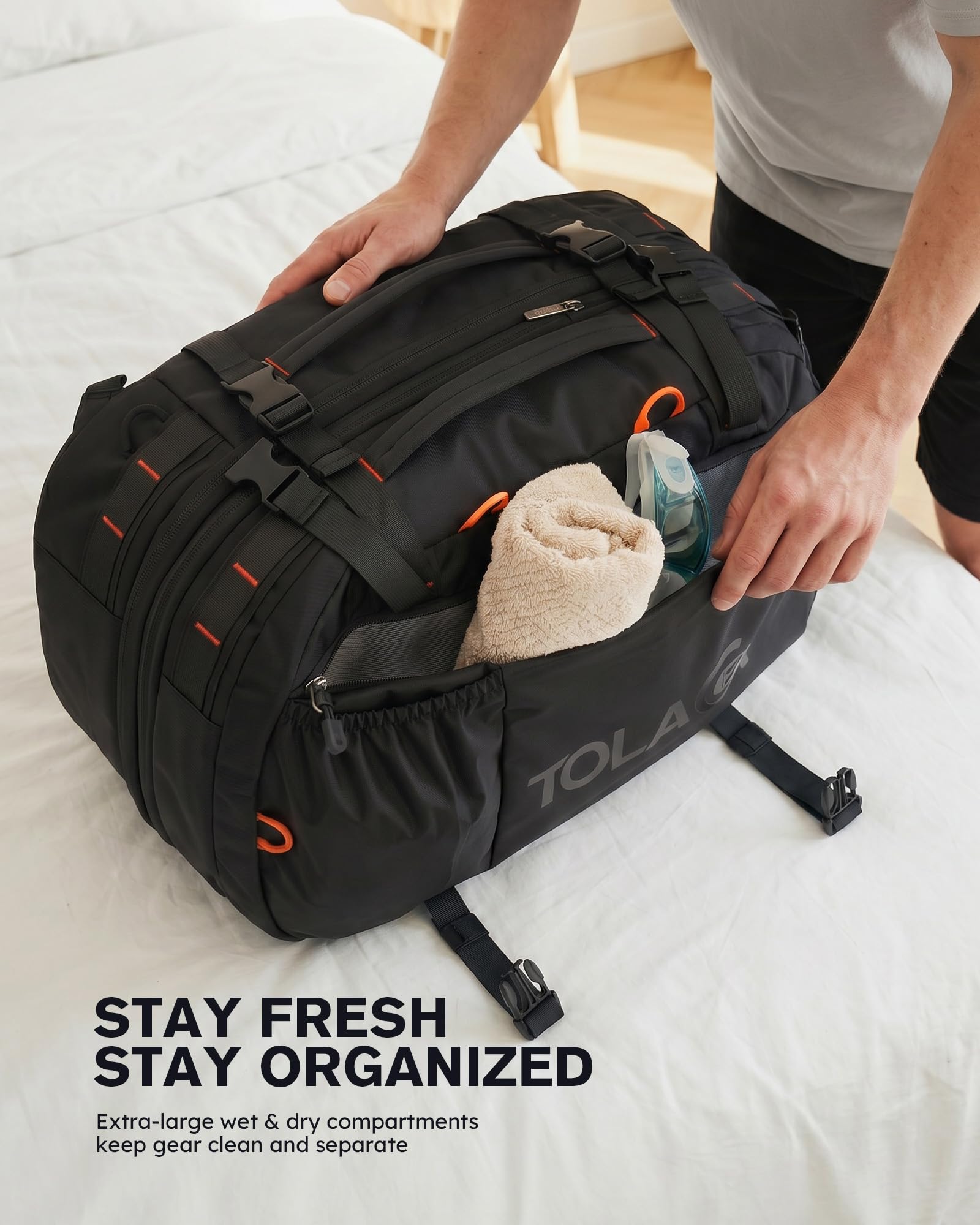 40L Expandable Travel Backpack