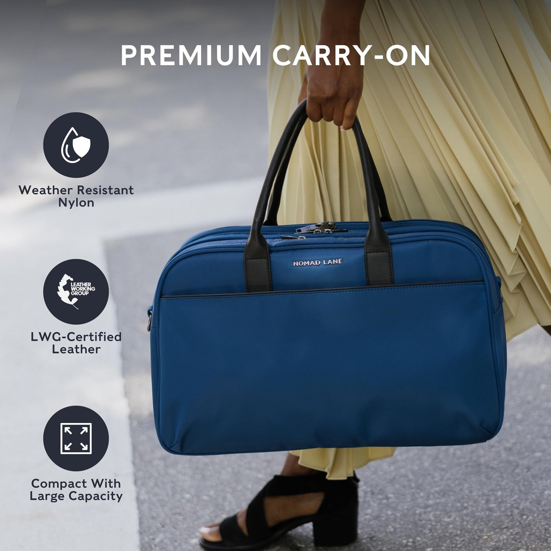 Carry-On Travel Duffel Bag – Aegean Blue