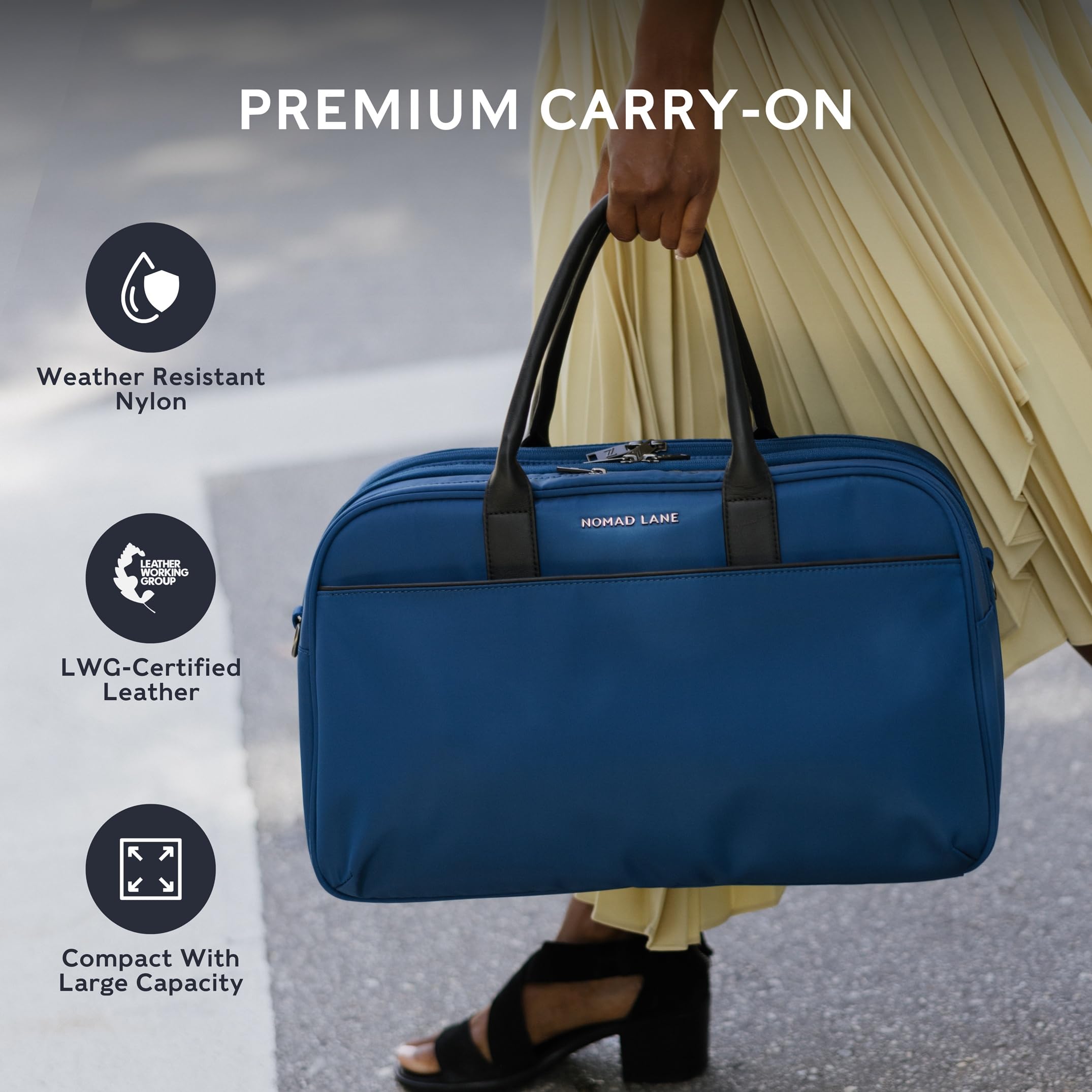 Carry-On Travel Duffel Bag – Aegean Blue