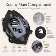 Weekender Travel Duffle Bag – Black