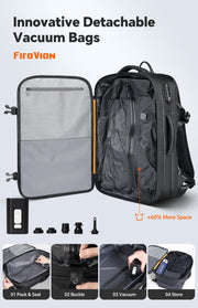 70L Expandable Vacuum Travel Backpack with TSA Lock