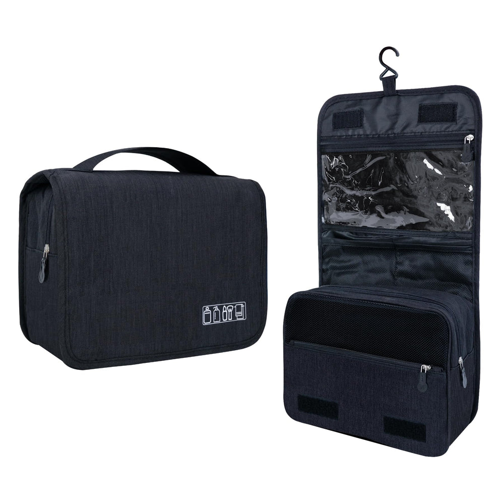 Large Hanging Travel Toiletry Bag – Black