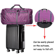 60L Foldable Waterproof Travel Duffle Bag – Purple