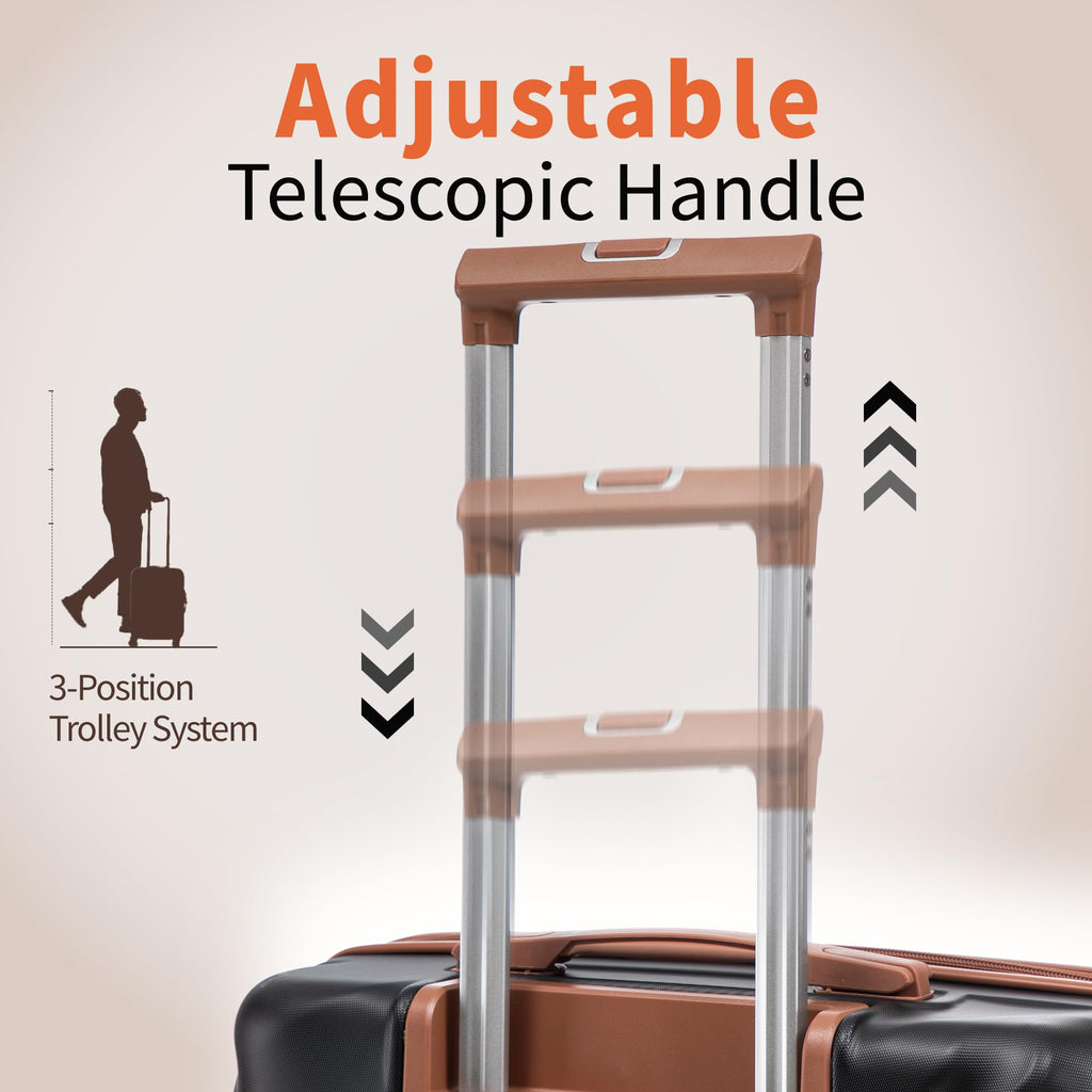 10-Piece Hardside Luggage Set with TSA Lock