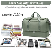 Travel Duffle Bag with Shoe Compartment