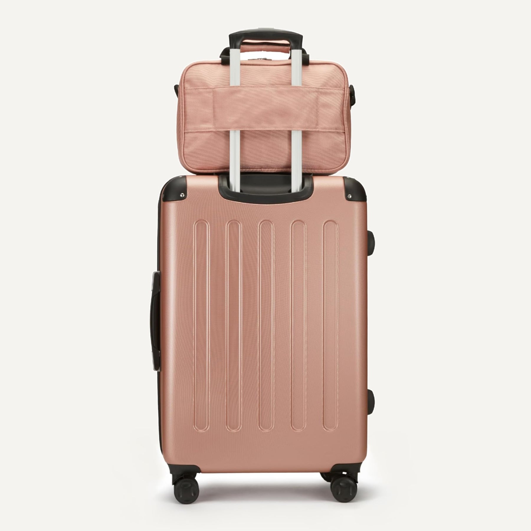 4-Piece Hardside Luggage Set – Rose Gold