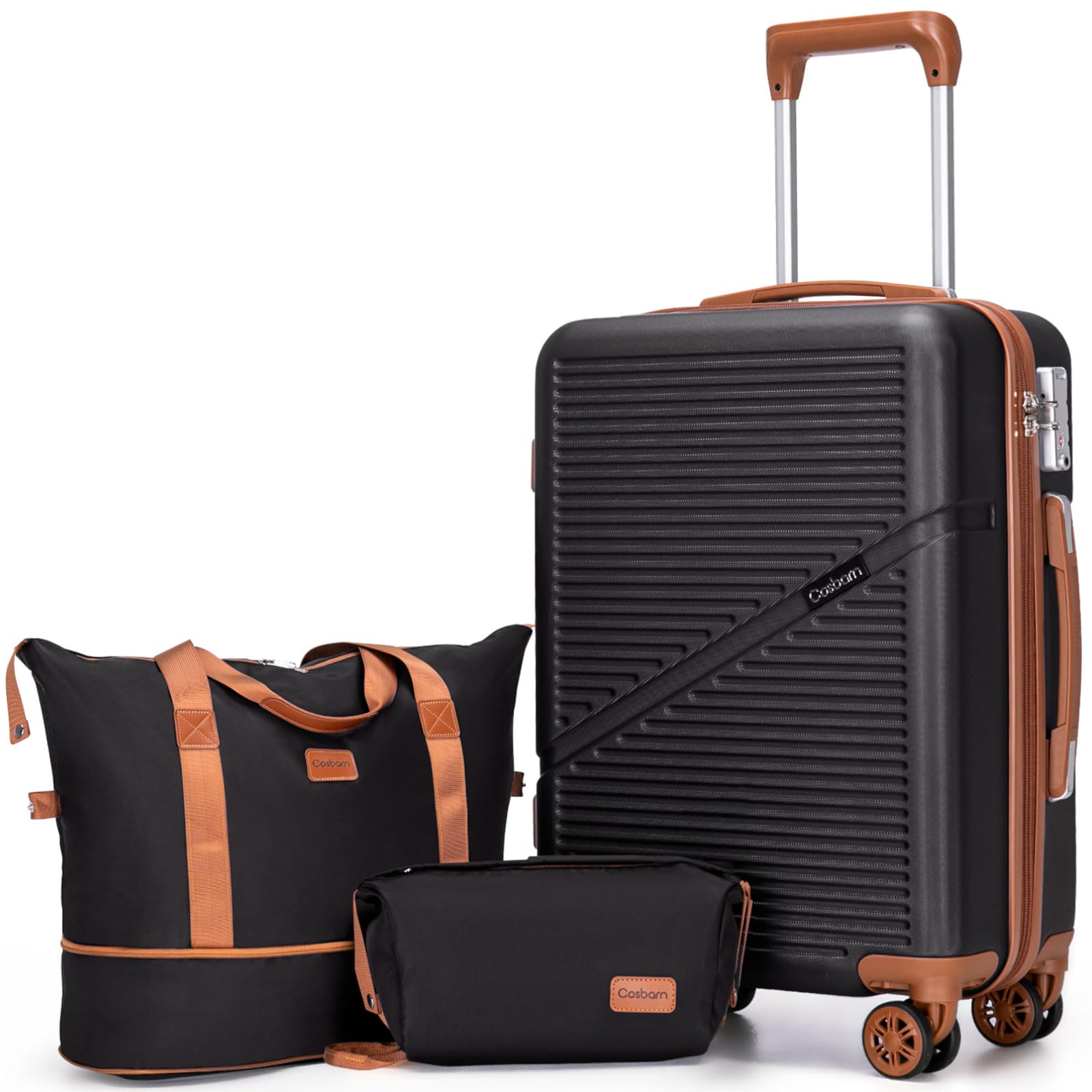3-Piece Carry-On Luggage Set with TSA Lock