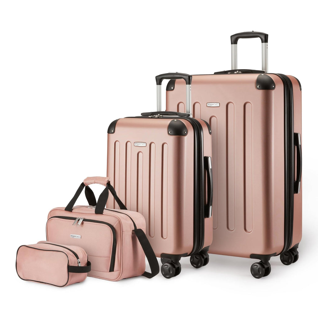 4-Piece Hardside Luggage Set – Rose Gold