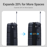 4-Piece Expandable Hardside Luggage Set with TSA Lock
