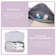 Weekender Travel Duffle Bag with Shoe Compartment