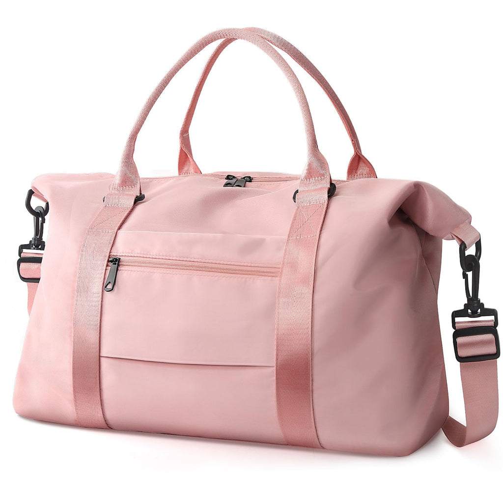 Waterproof Weekender Travel Duffle Bag – Coral Pink