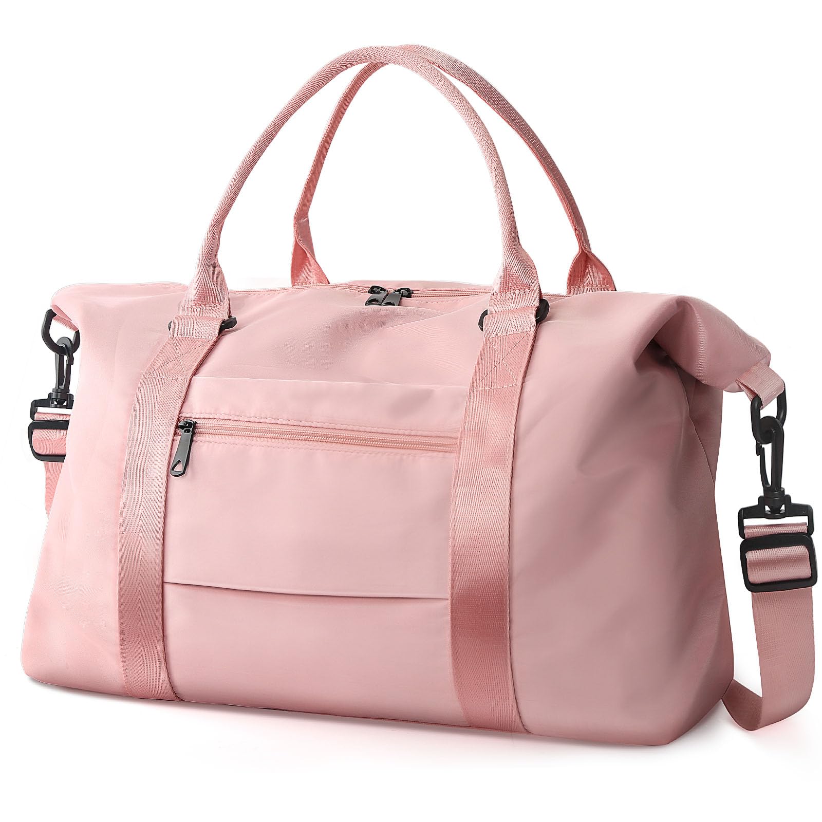 Waterproof Weekender Travel Duffle Bag – Coral Pink