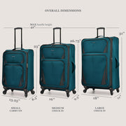 31" Expandable Softside Luggage – Teal