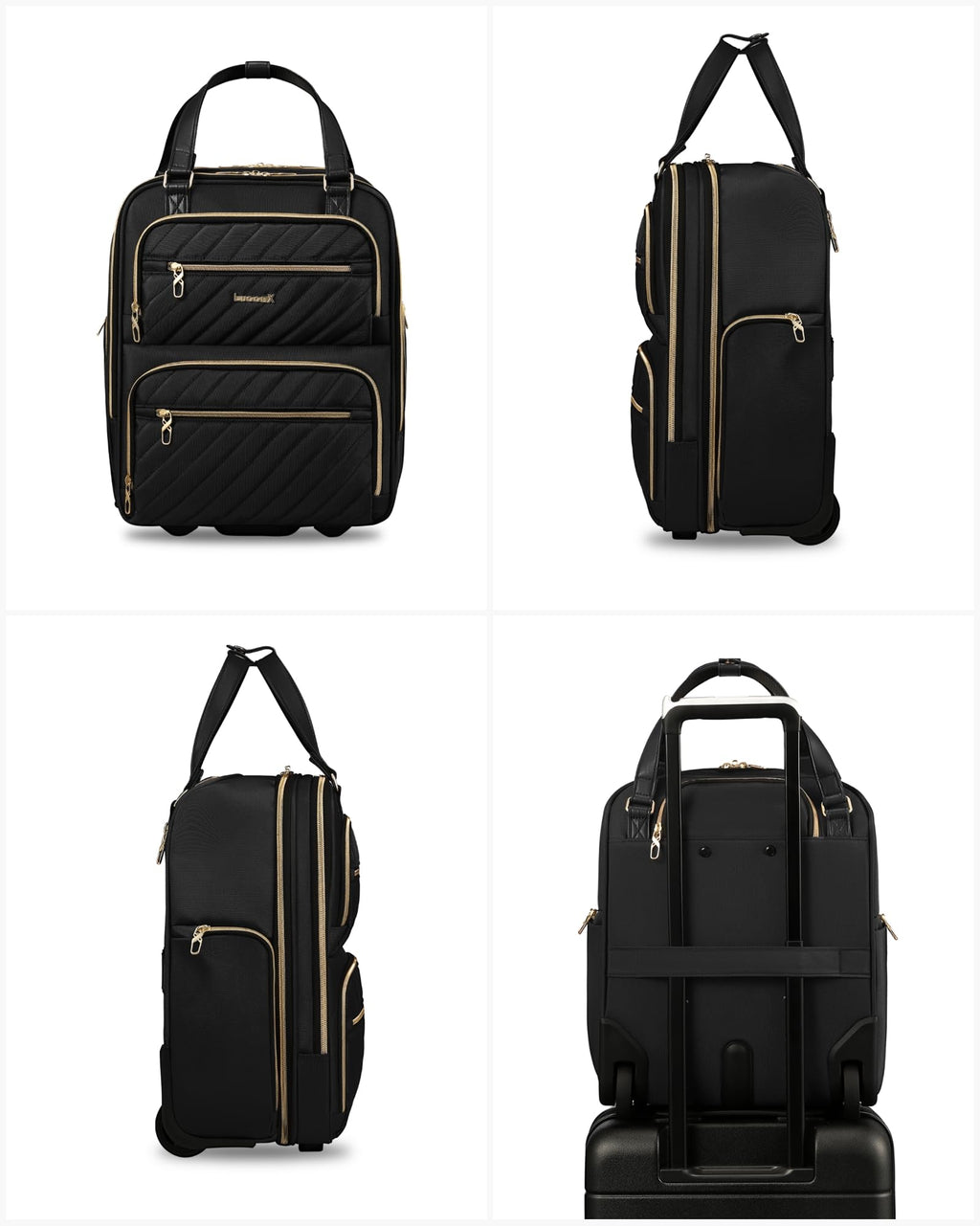 16" Underseat Carry-On Luggage – Black
