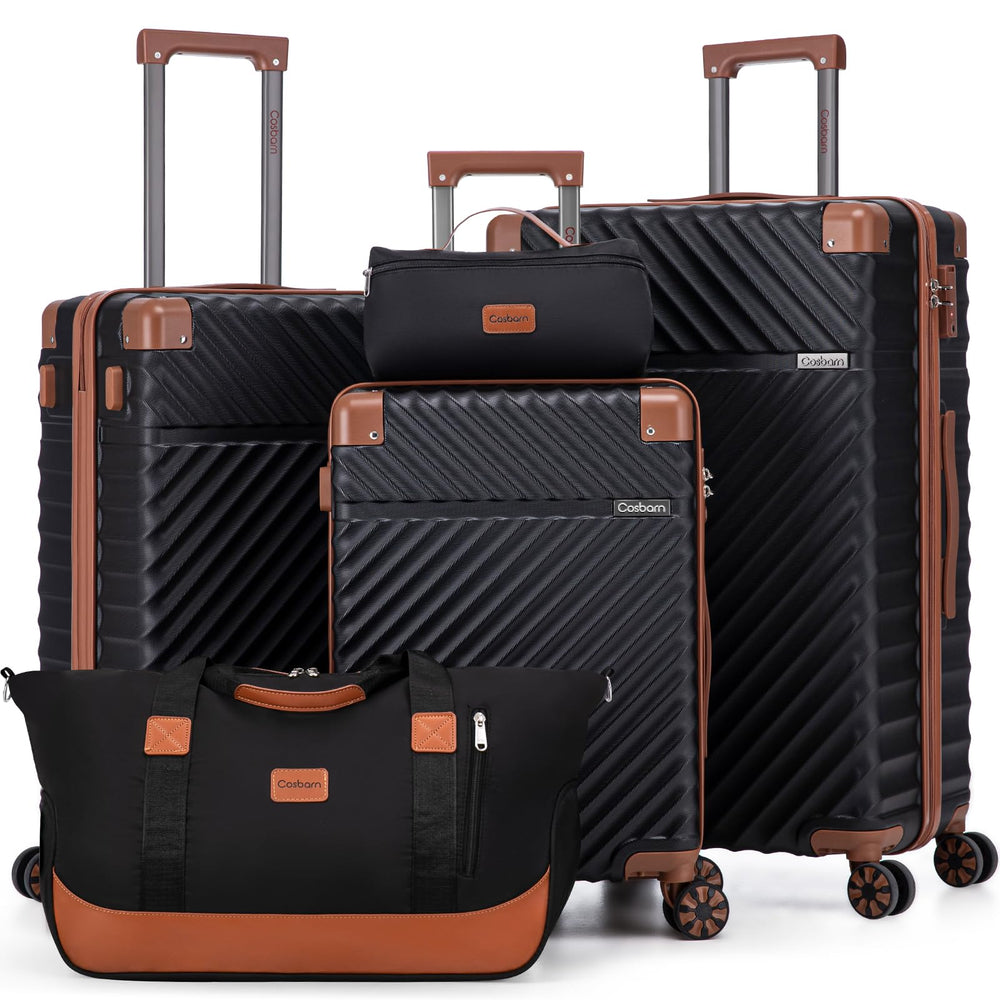 5-Piece Hardside Luggage Set – Black