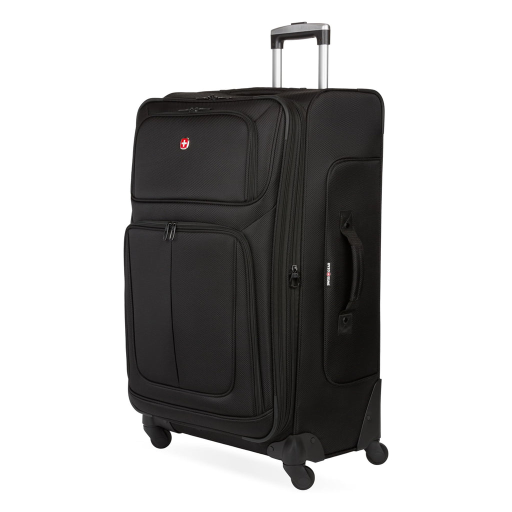 Large Expandable Softside Luggage – Black