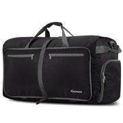 100L Foldable Travel Duffle Bag with Shoe Compartment – Black