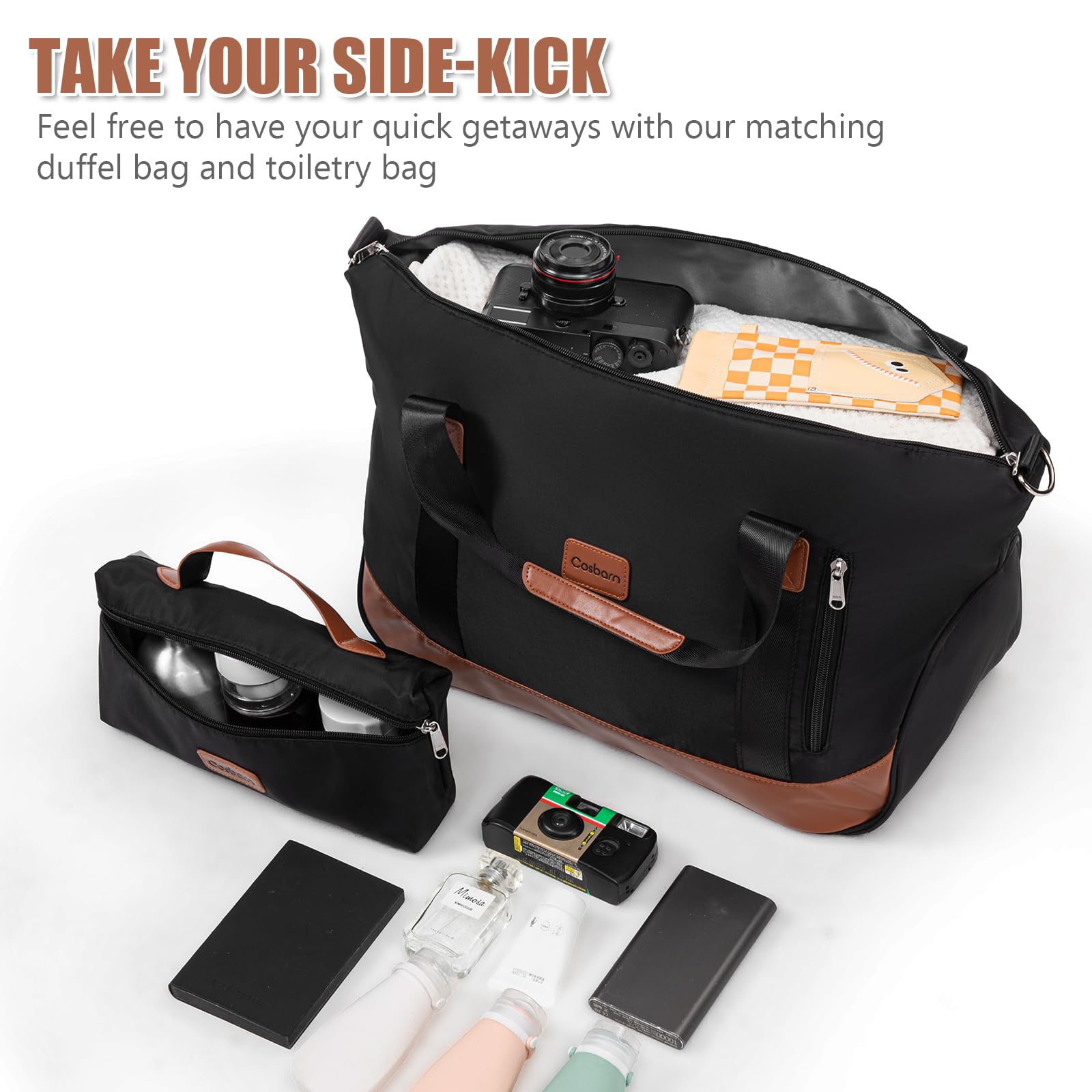5-Piece Hardside Luggage Set – Black
