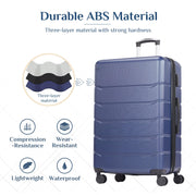 28" Expandable Hardside Luggage with TSA Lock – Blue