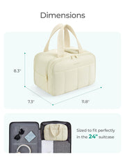 Large Puffy Travel Toiletry Bag – Green